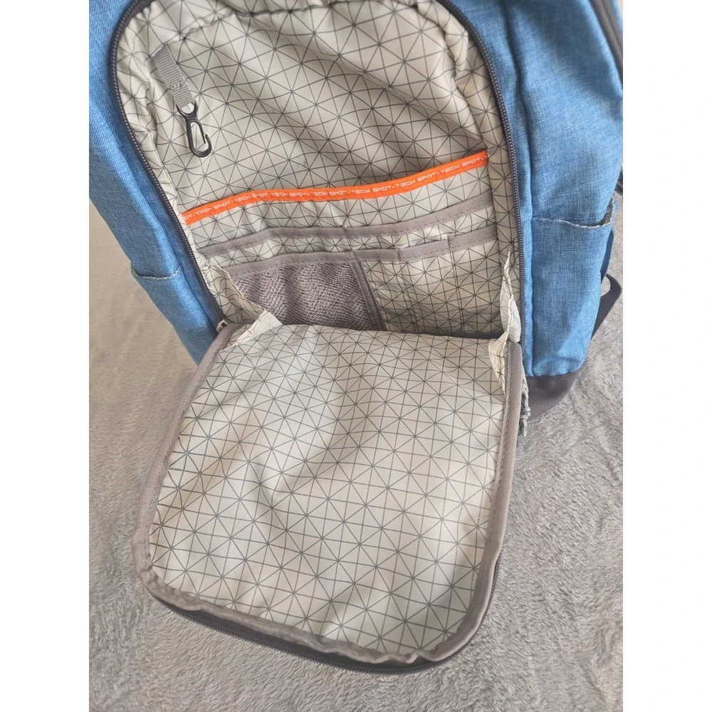 New Without Tags High Sierra Blue Backpack 3 Compartments 2 Side Water Holders